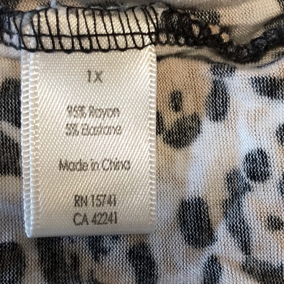 Seeing Stars 2 Piece Animal Print And Lace Short PJs. Good Condition. Size 1X. - Picture 13 of 14